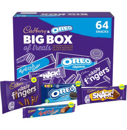 Cadbury Big Box of Treats (64 Snacks) - (8xfingers)(23xoreo)(15xsnack)(18xtimeout)