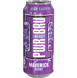 BARRS Pwr Bru Energy Maverick Berry Cans